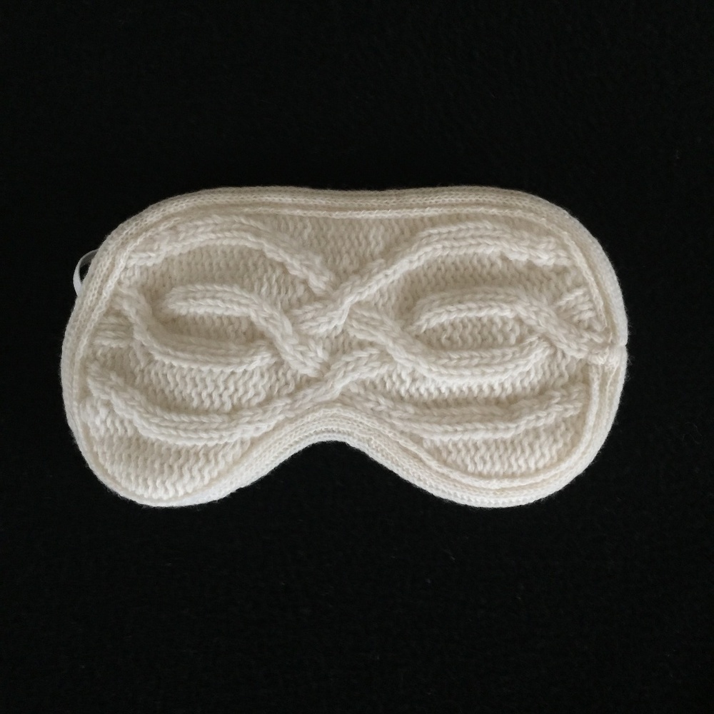 New White + Warren Cashmere Eye Mask